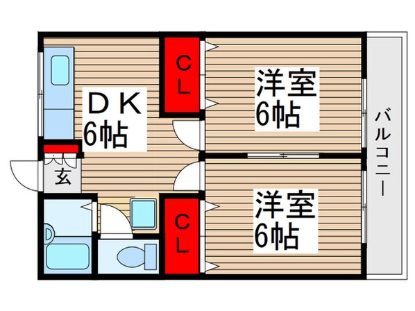 アネックス新開の物件間取画像